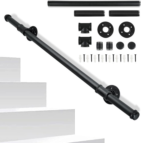 Metal stair handrail wall - metal,