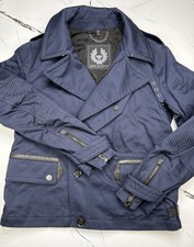 Belstaff men navy waxed - belstaff, men’s