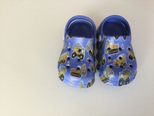 Hubol Blue Diggers& Trucks Croc Clogs Little Kids Size 150 (EU 21-22)