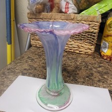 Hand Blown Glass Trumpet