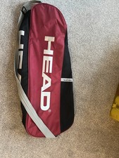 Head 3 Racket Bag Tour S Tennis Squash Racquet Sports 3 Pack Bag Used