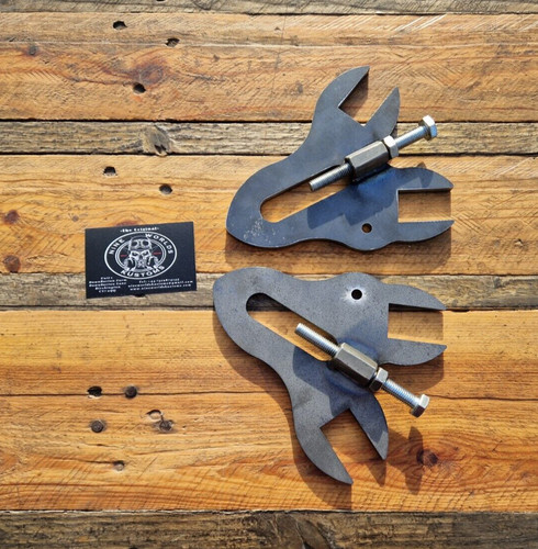 Harley style axle - style, plates
