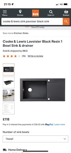 New kitchen sink - new,