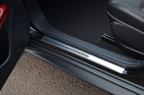 Chrome door sill trim covers - sill,