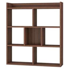 Wooden Bookcase 7 Cubes Open