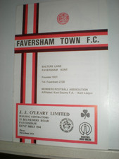 FAVERSHAM v KENT POLICE, SEPTEMBER 1984, NO WRITING, MINT CONDITION.
