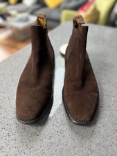 Lovely pair of John White Brown Suede Chelsea Boots - Size 8