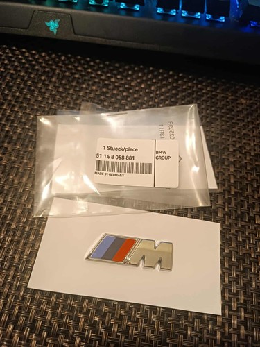 Orginal bmw sport badge - m,