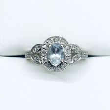 THL 14k White Gold Oval Cut
