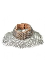 Chainmail Standard Leather Butted Natural Finish. Medieval Reenactment Costume