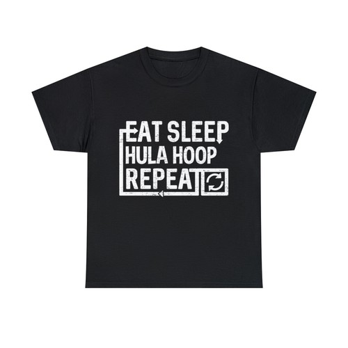 Eat sleep hula - hoop, graphic