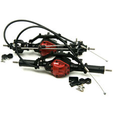 Alloy Front Axle/Rear Axle Set w/ 4WD Differential LOCK For 1:10 RC AXIAL SCX10