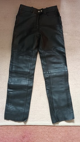 Vintage leather biker trousers - biker,