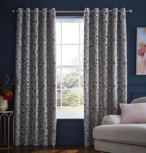 Dunelm eyelet lined curtains - eyelet,