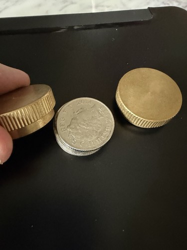 Vintage magic coin trick - coin,