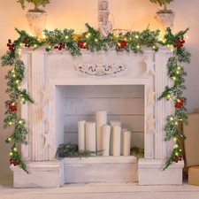 6FT Pre Lit Christmas Garland