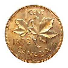 Canada One Cent 1972 Coin Z952