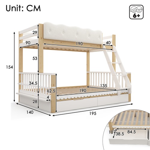 Bunk beds for kids children - bunk,