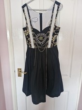 Gorgeous black dirndl dress - black,