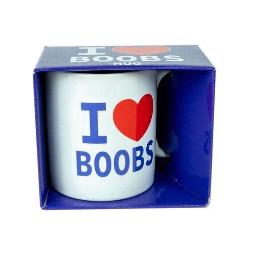 Novelty mugs love boobs - novelty,