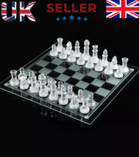 GLASS BOARD TRADITIONAL CHESS