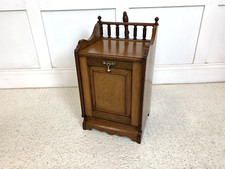 Antique Edwardian Log Coal Skuttle Purdonium 75423 Fireside Cabinet C.1910