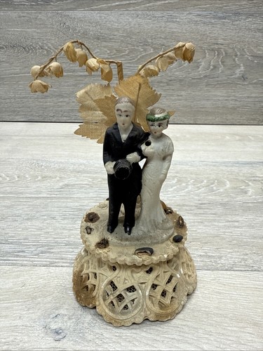 Antique 1930 bisque wedding - antique,