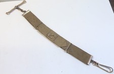 Vintage Gold Plate Tan Leather