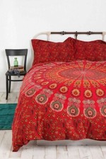 Indian Mandala Quilt Duvet Cover Bedding Cotton Double Size Doona Cover Bed Set