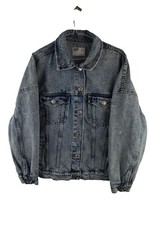 BERSHKA Blue Denim Jacket size