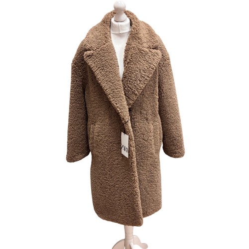 Zara teddy bear - coat, faux