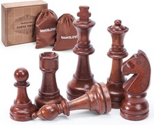 Wooden Chess Pieces Large