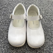 Girls White Patent Andanines EU 25 UK 8