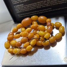 Antique Egg Yolk Amber butterstoch Oval Beads 11G necklace Lose Mix Small Beads