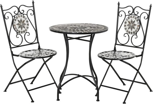 Mosaic bistro set chairs - mosaic,