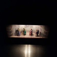 Mr. Christmas Animated Holiday Wooden Symphonium Music Box Ballroom dancing