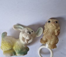 Squeaky Toys/Teether Vintage Rubber - Dogs - Mid 20th Century - See Photos
