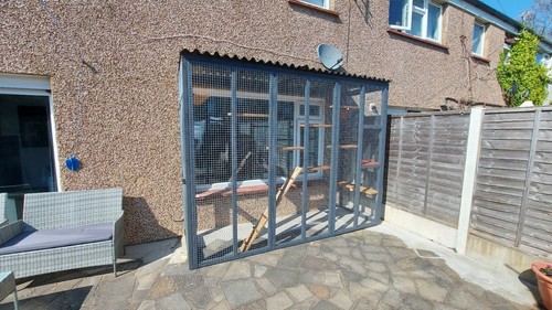 Sided catio cat run - sided, x