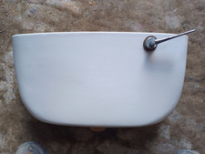 Traditional white ceramic low level flush cistern