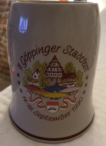 Clay stone ceramic beer mug