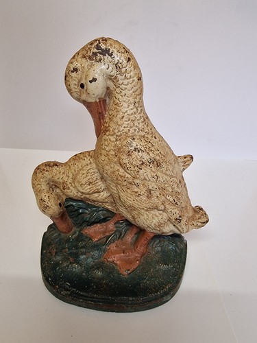 Vintage cast iron duck - iron,