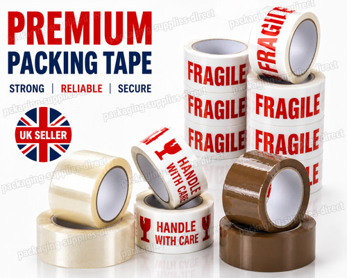 Clear brown parcel - brown, tape