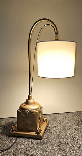 Swan neck table lamp - table, handmade