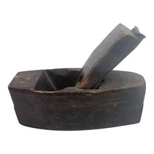 Carpentry Wooden Block Plane Curved Bottom Vintage 