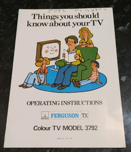 Vintage manual ferguson colour - ferguson,