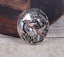 10PCS 30MM Antique Silver