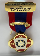2010 Mark Master Mason East Lancashire Centenary Jewel Hallmarked Silver Gilt