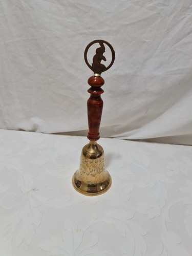 Vintage brass bell with - vintage,