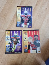 3 Different London Monarchs Official Programmes @ Tottenham Spurs Very Rare 1992