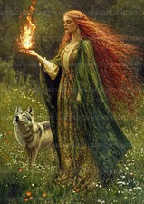 Brigid Art Print Celtic